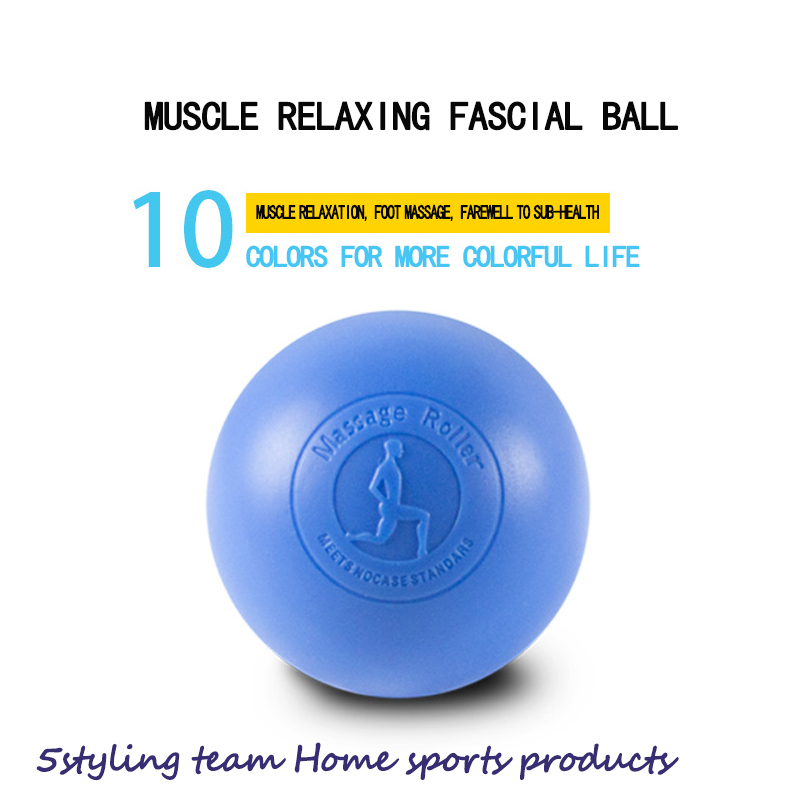 Boule de massage de réadaptation en silicone de vente directe du fabricant, yoga extensible, massage de fitness, muscle à une seule balle, balle fasciale plantaire relaxante