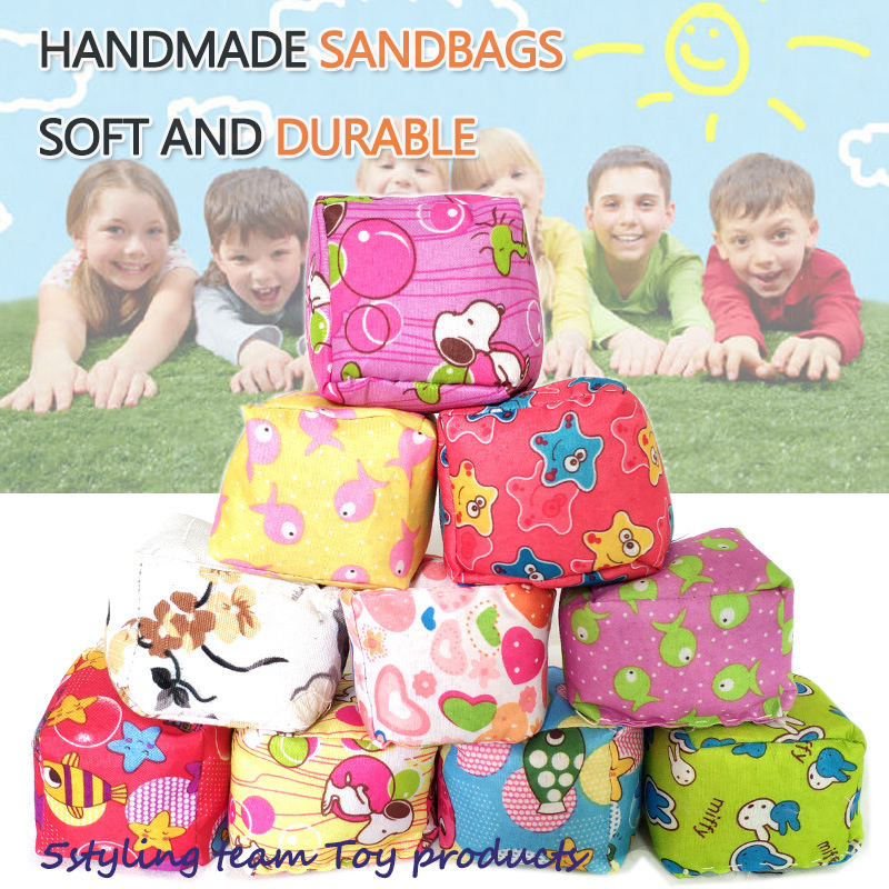 Jouets pour enfants, articles de sport, jeux, sacs de sable, balles, dessins animés pour enfants, sacs de sable, supports au sol, sources de produits chauds