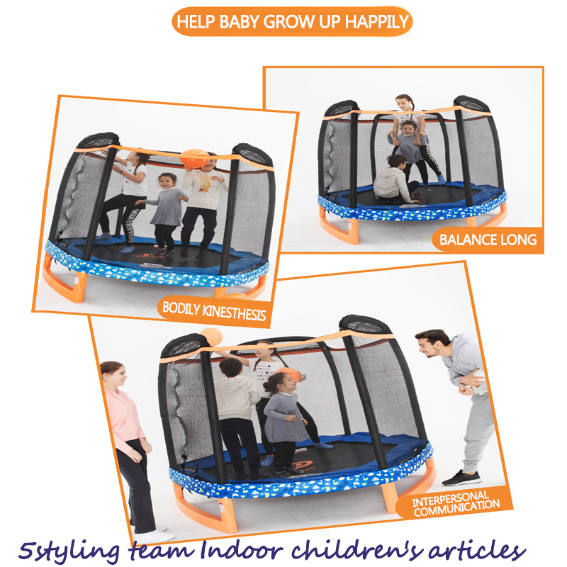 American Trampoline Family Trampoline pour enfants d'intérieur pour enfants en plein air avec filet de protection Trampoline à grande échelle chez l'habitant